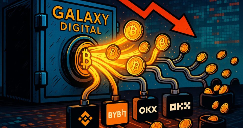 Over 30K BTC moved from Galaxy Digital to Binance, Bybit, and others as market watchers analyze the impact