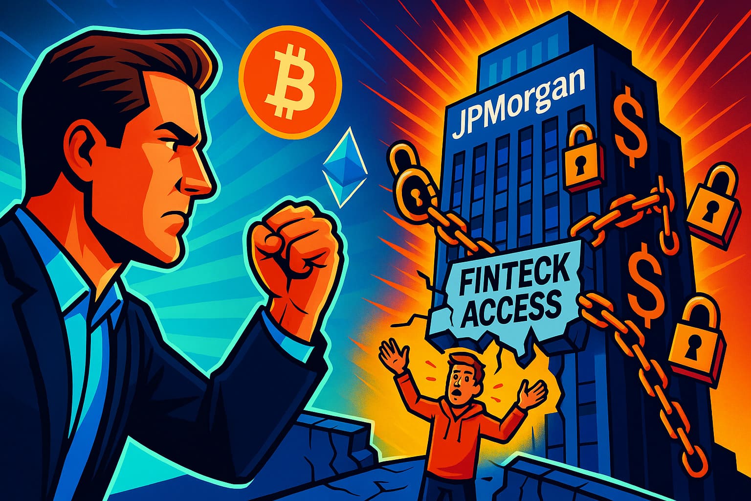 Tyler Winklevoss accuses JPMorgan of anti-competitive behavior over fintech data policy and crypto access