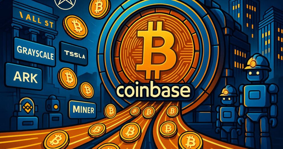 Coinbase vault with nearly 3 million BTC under management from ETFs, exchanges, and institutions