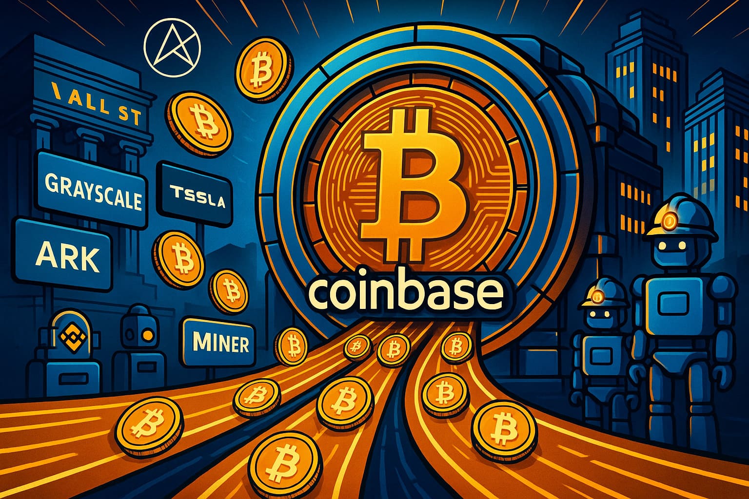 Coinbase vault with nearly 3 million BTC under management from ETFs, exchanges, and institutions