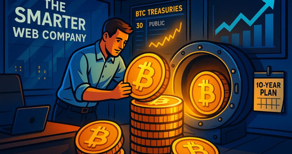 UK-based Smarter Web Company climbs global Bitcoin treasury rankings with $210M in BTC holdings