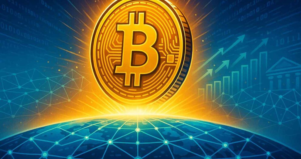 Bitcoin as a symbol of technological innovation.