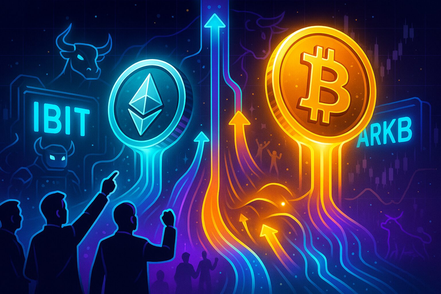 Bitcoin ETFs gain $179M as Ether ETFs extend six-day inflow streak, led by IBIT and ARKB.