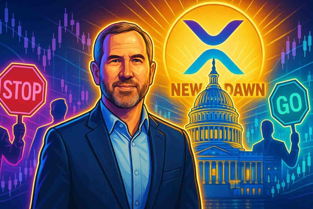 Ripple CEO Brad Garlinghouse calls U.S. crypto policy shift a “new dawn.”