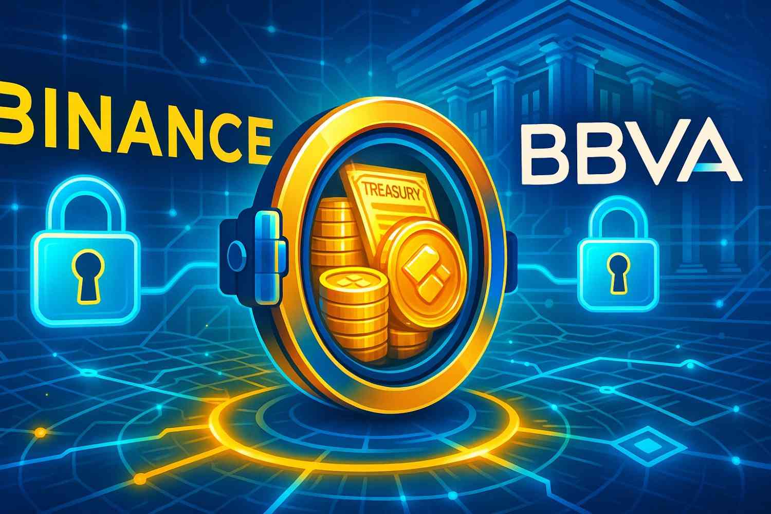 Binance partners with BBVA to store traders’ crypto assets in bank custody for added security.