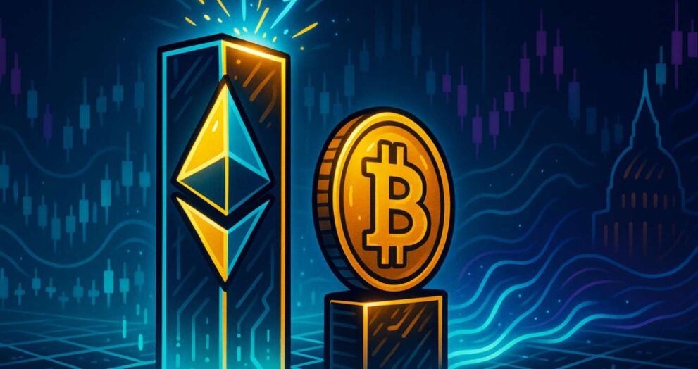 Ethereum surpasses Bitcoin in spot trading volume for the first time in seven years, highlighting market rotation.