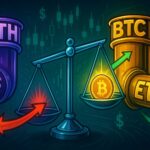 Ether ETFs saw $912M outflows while Bitcoin funds gained $524M, showing investor rotation.